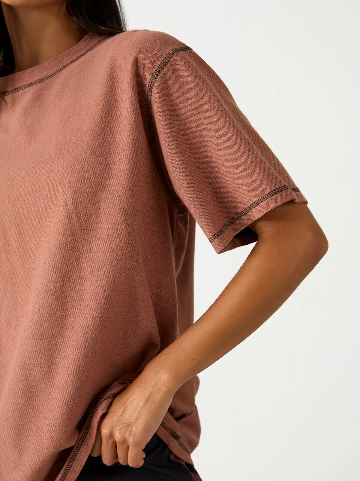 Womens Heritage SS Tee | Choc
