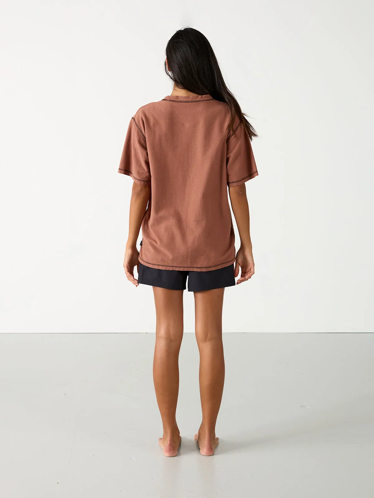 Womens Heritage SS Tee | Choc