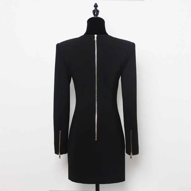 Women's Square Neck Mini Dress Long Sleeve Bodycon Dresses
