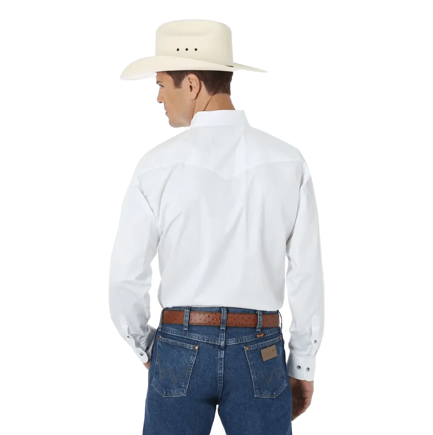 Wrangler Men's Painted Desert Basic Western White Shirt - Big & Tall