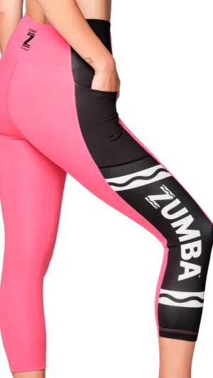 Zumba X Crayola Dance In Colour High Waisted Crop Leggings (Special Order)